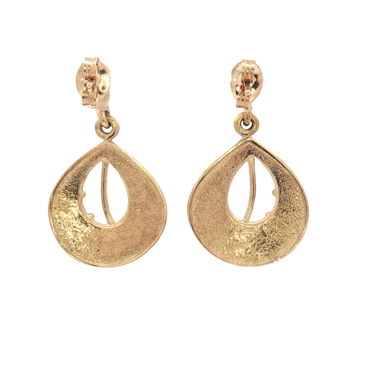 Vintage 9ct Yellow Gold Ola Gorie May Queen Drop Earrings