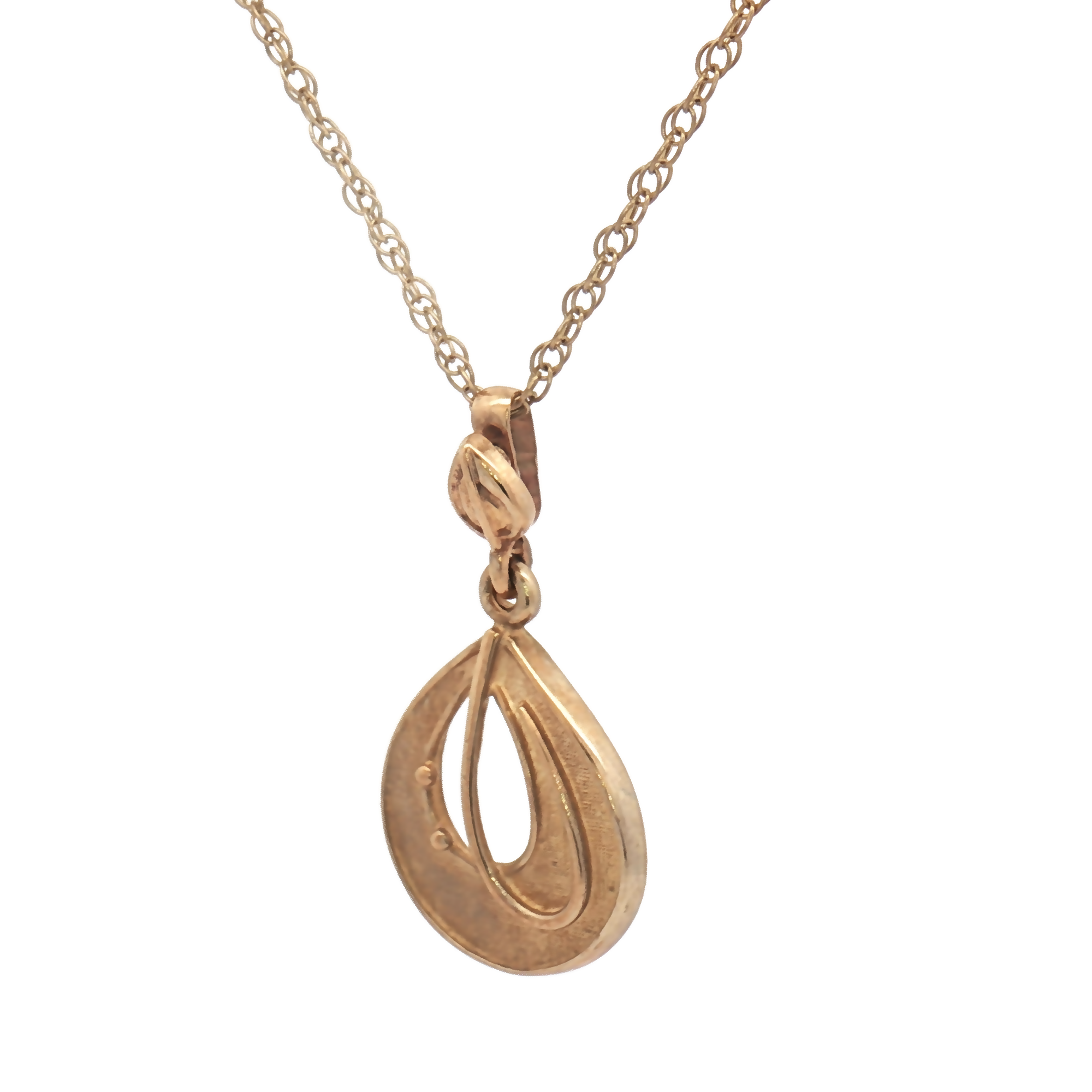 Vintage 9ct Yellow Gold Ola Gorie May Queen Pendant