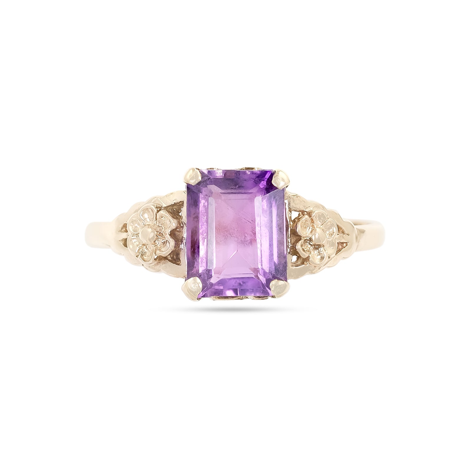 Vintage Amethyst 9ct Yellow Gold Ring