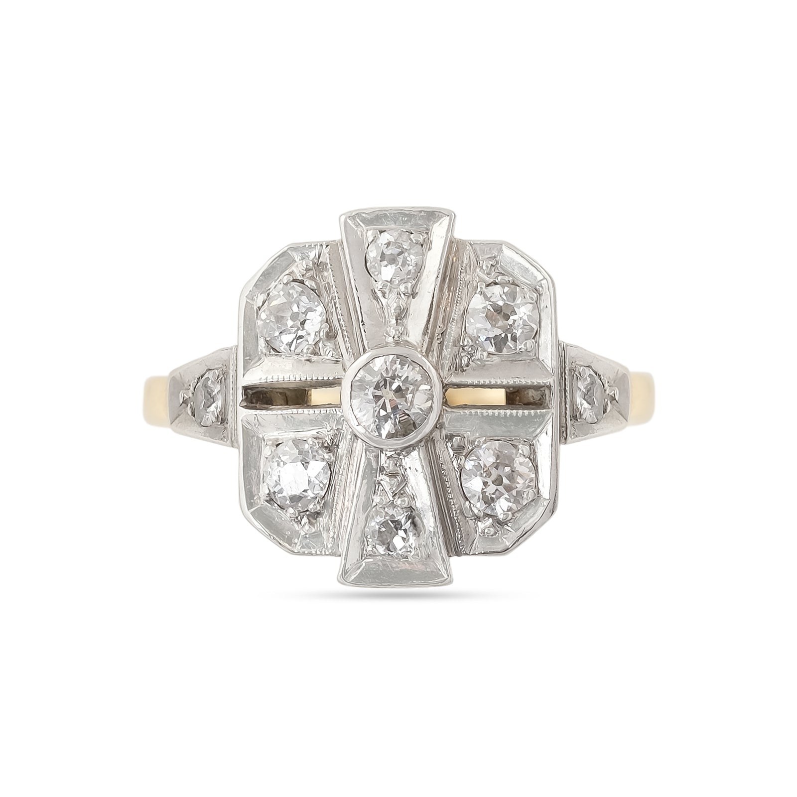 Vintage Diamond Palladium ring
