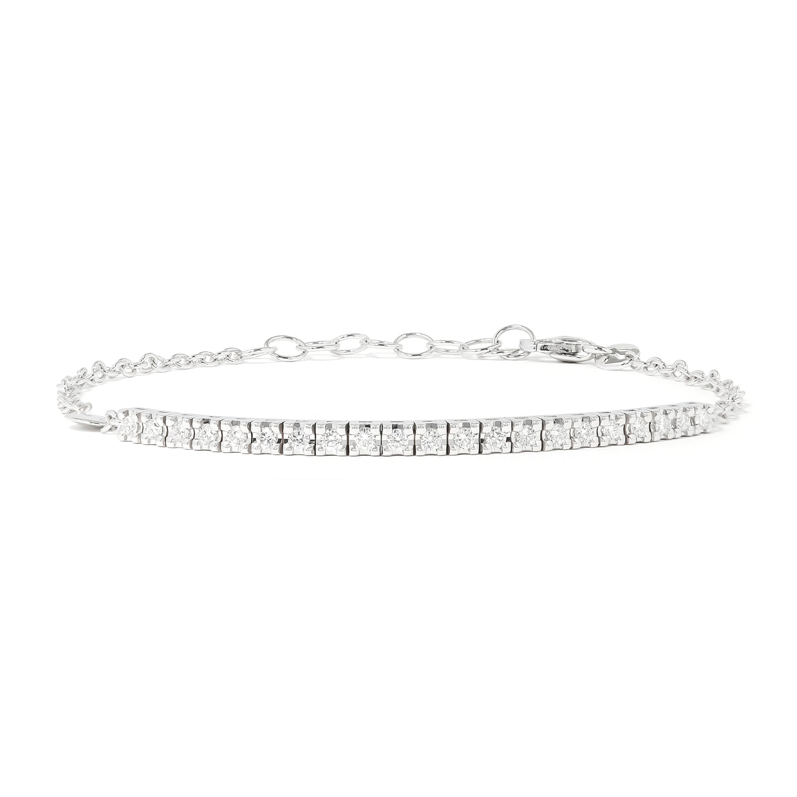 0.37ct 18ct White Gold Diamond Bracelet