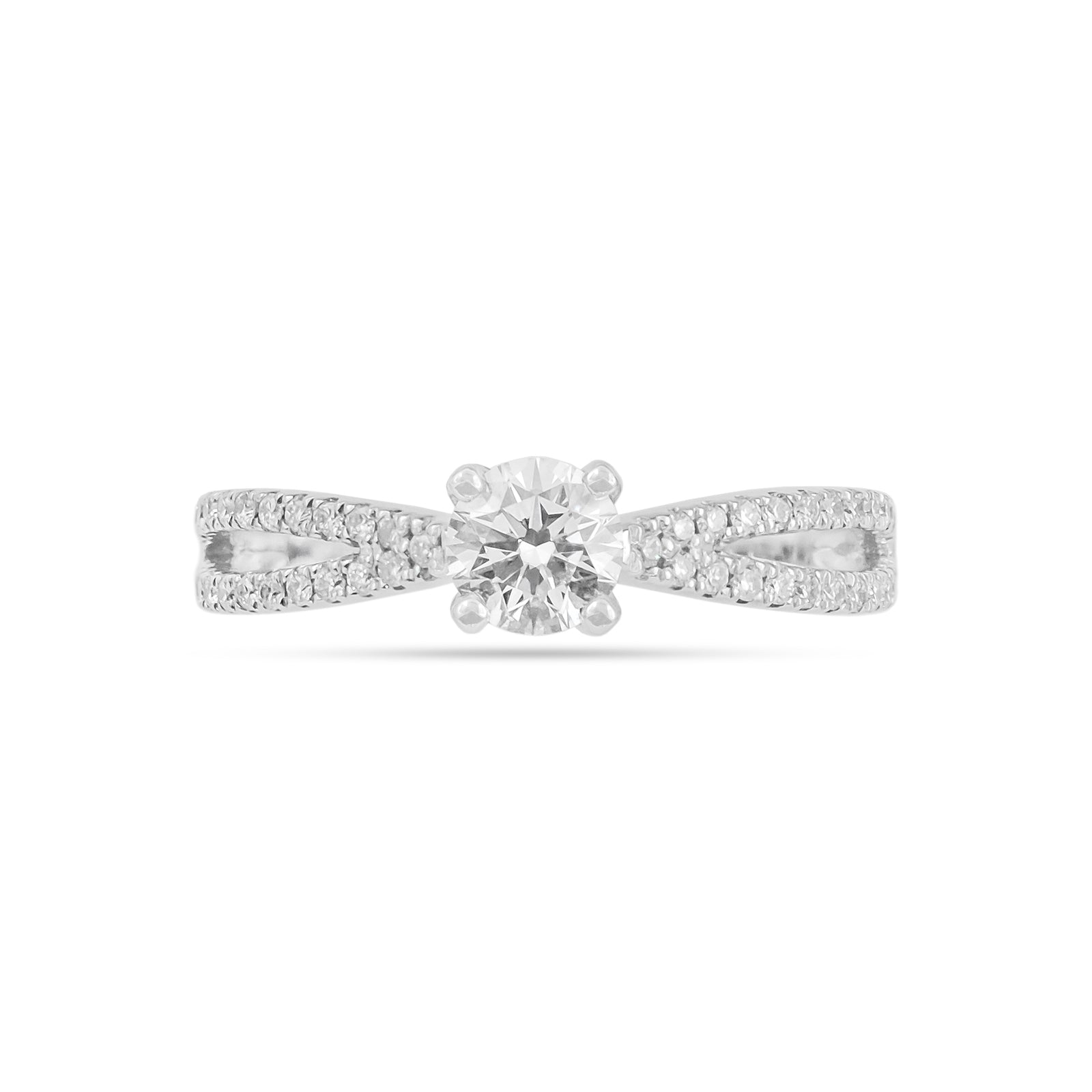 0.45ct Brilliant-Cut Diamond Engagement Ring