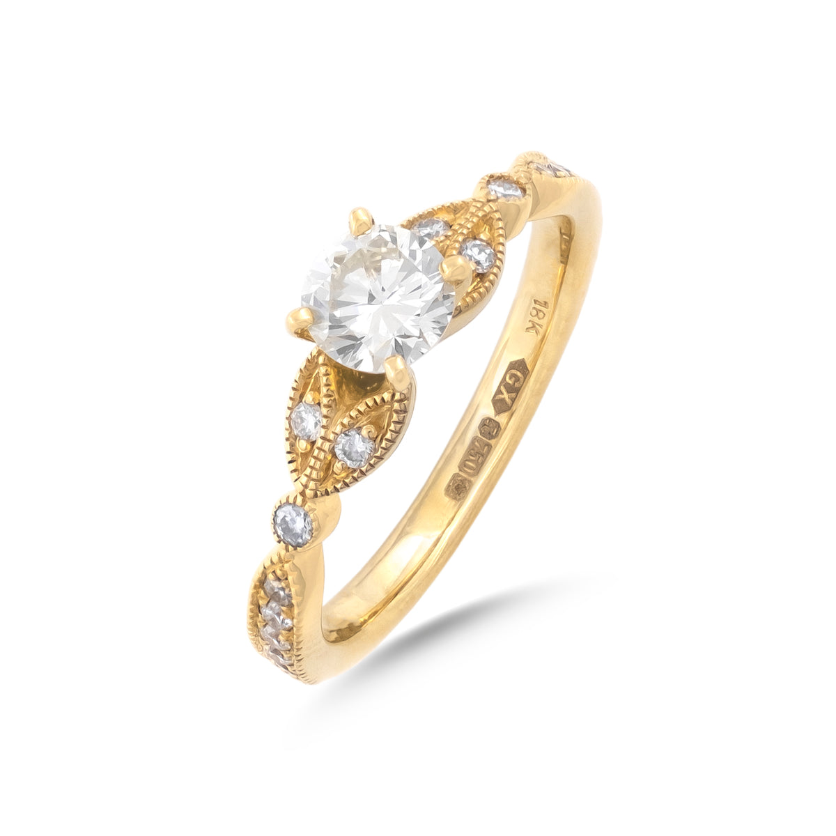 0.54ct Brilliant-Cut Diamond Engagement Ring