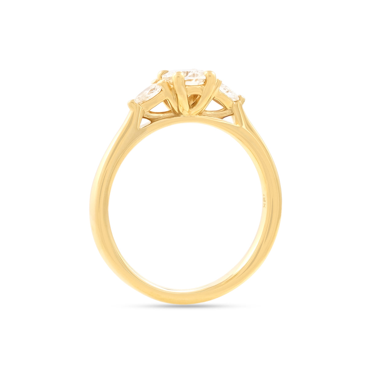 0.65ct Three Stone Diamond Engagement Ring
