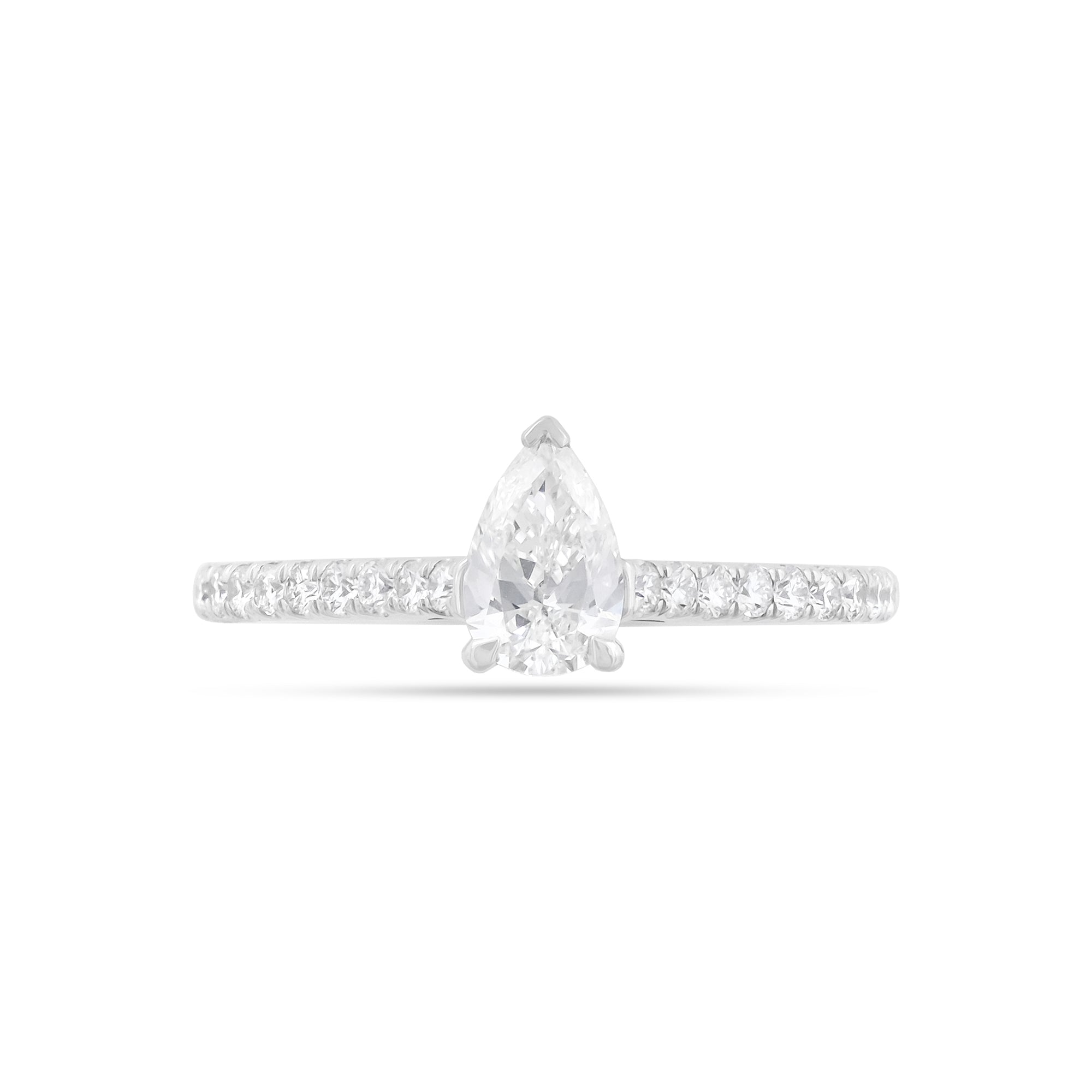 0.80ct Pear-Cut Diamond Engagement Ring