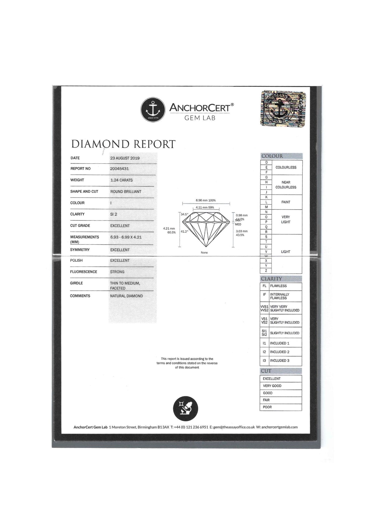 1.24ct Brilliant-Cut Diamond Halo Engagement Ring