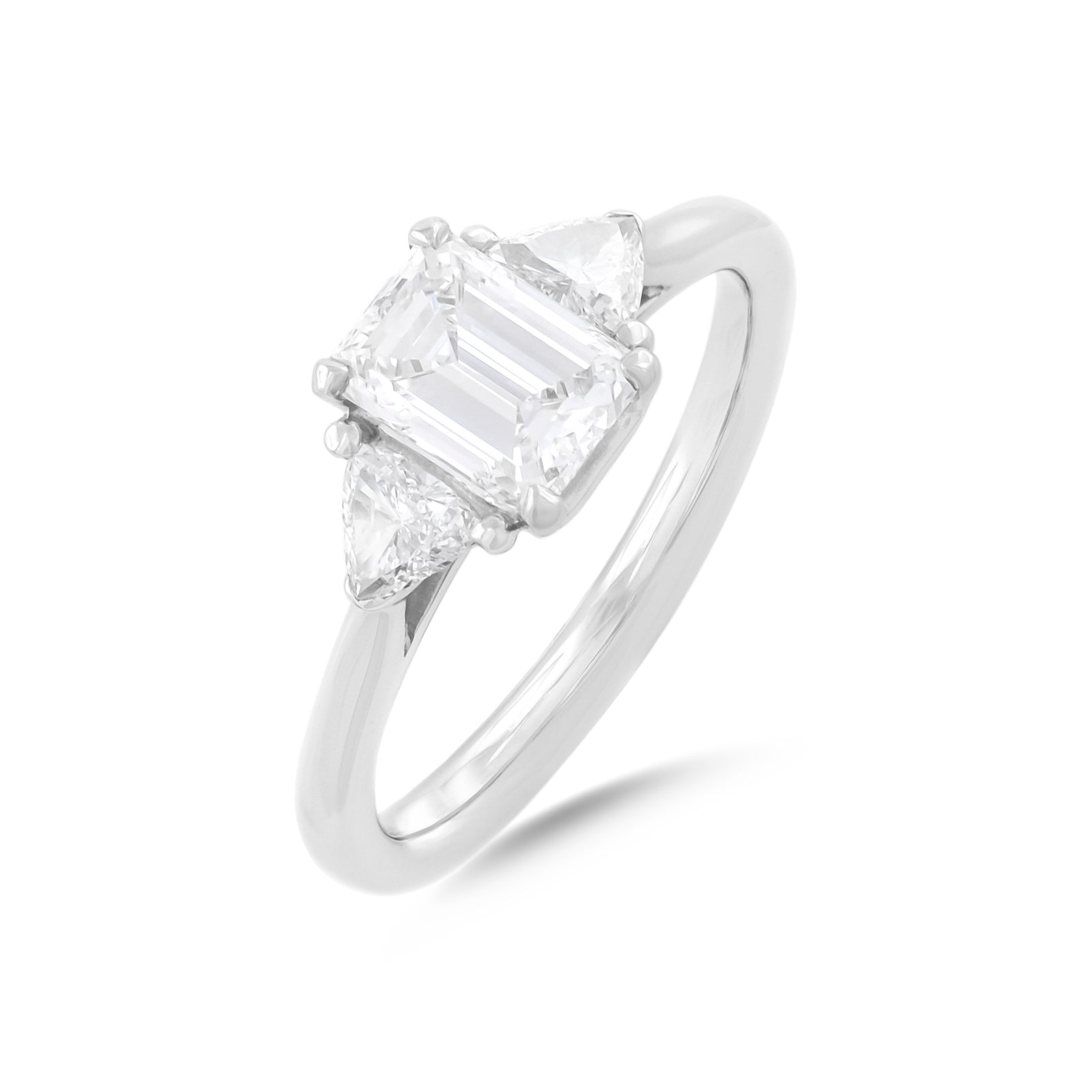1.41ct Three Stone Diamond Engagement Ring