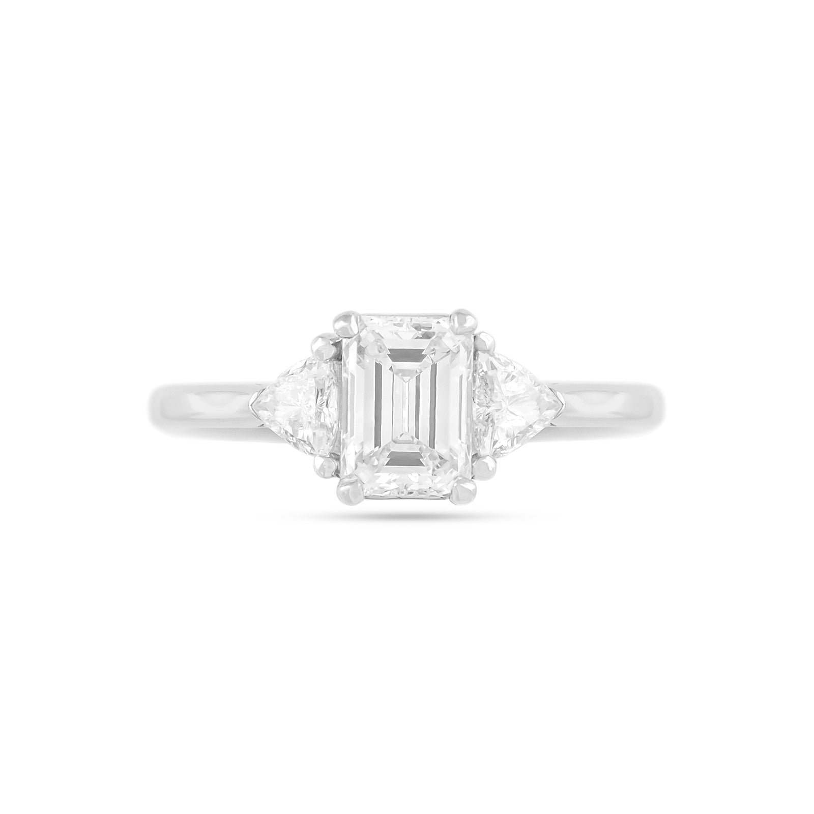 1.41ct Three Stone Diamond Engagement Ring