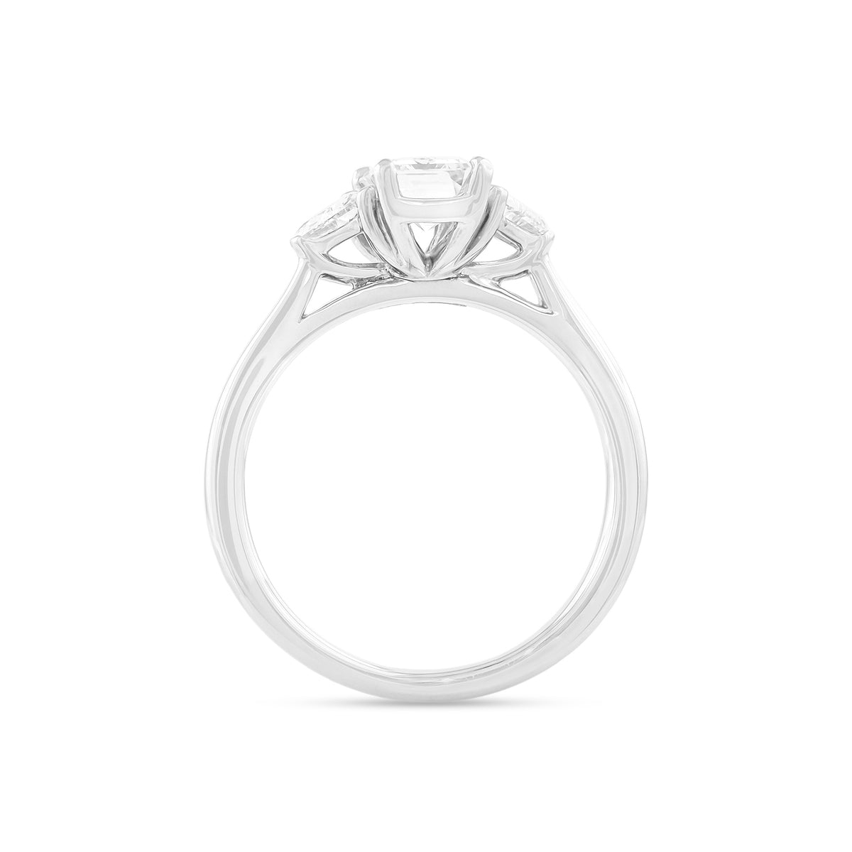 1.41ct Three Stone Diamond Engagement Ring