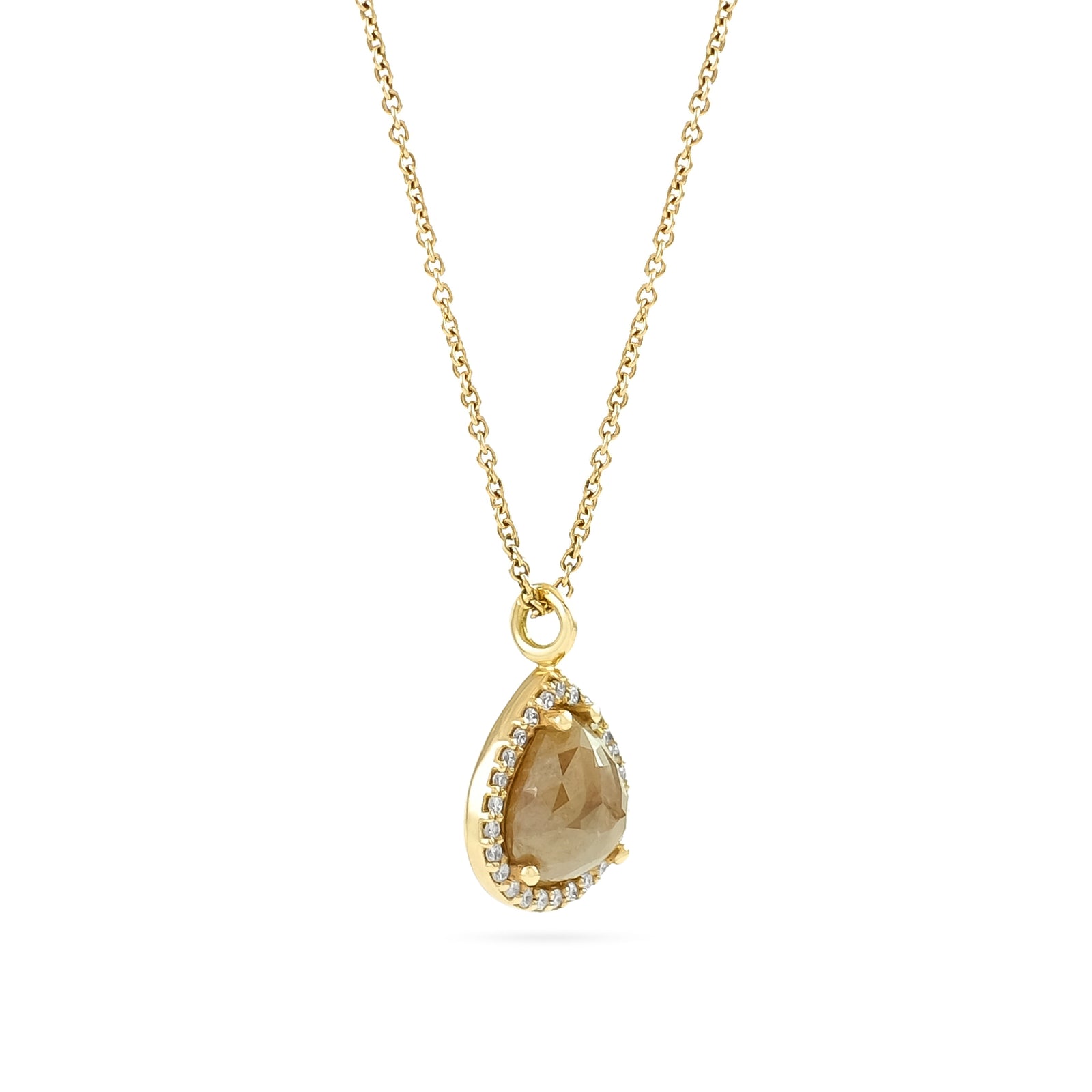 18ct Rose Gold Diamond Pendant
