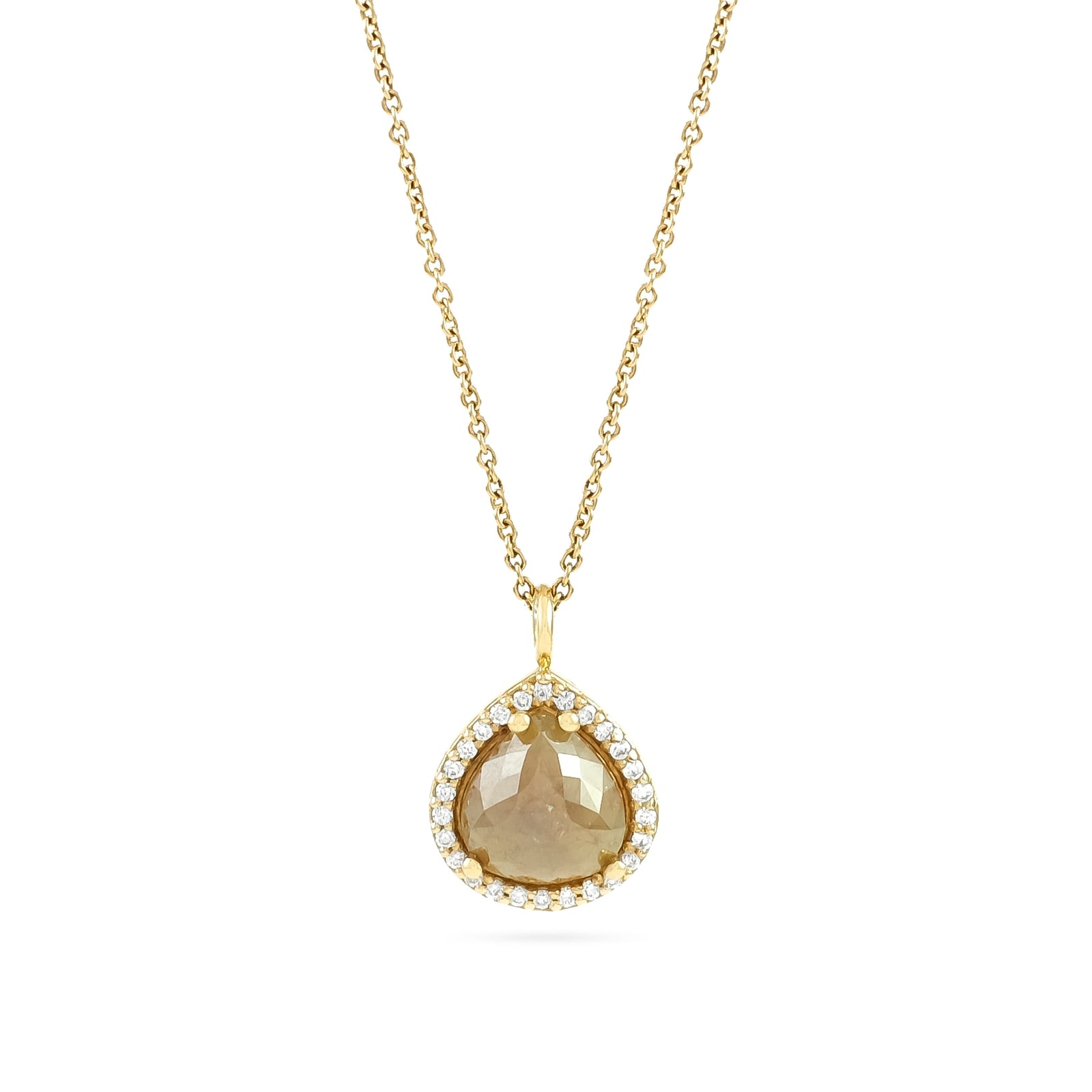 18ct Rose Gold Diamond Pendant
