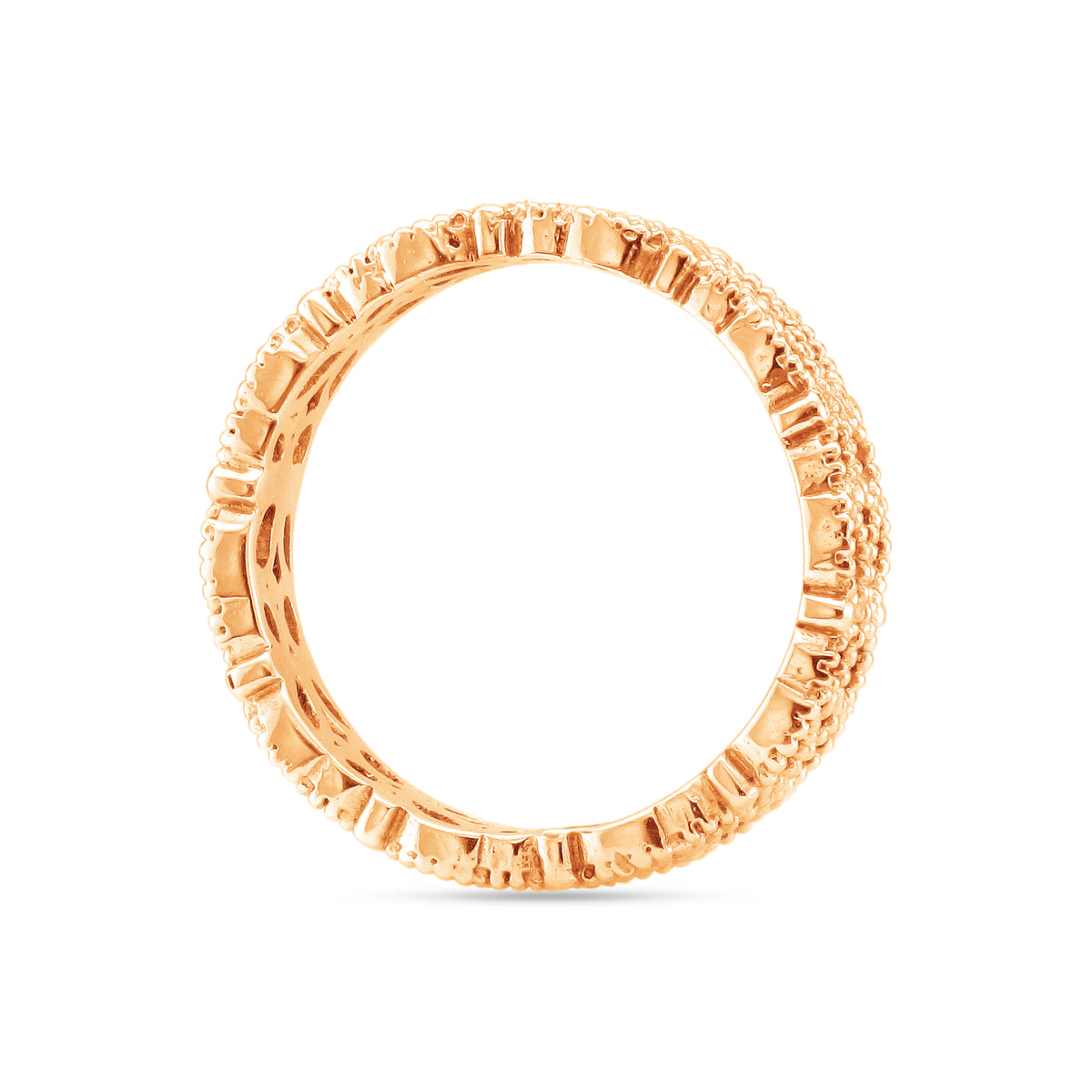 18ct Rose Gold Filigree Lace Ring