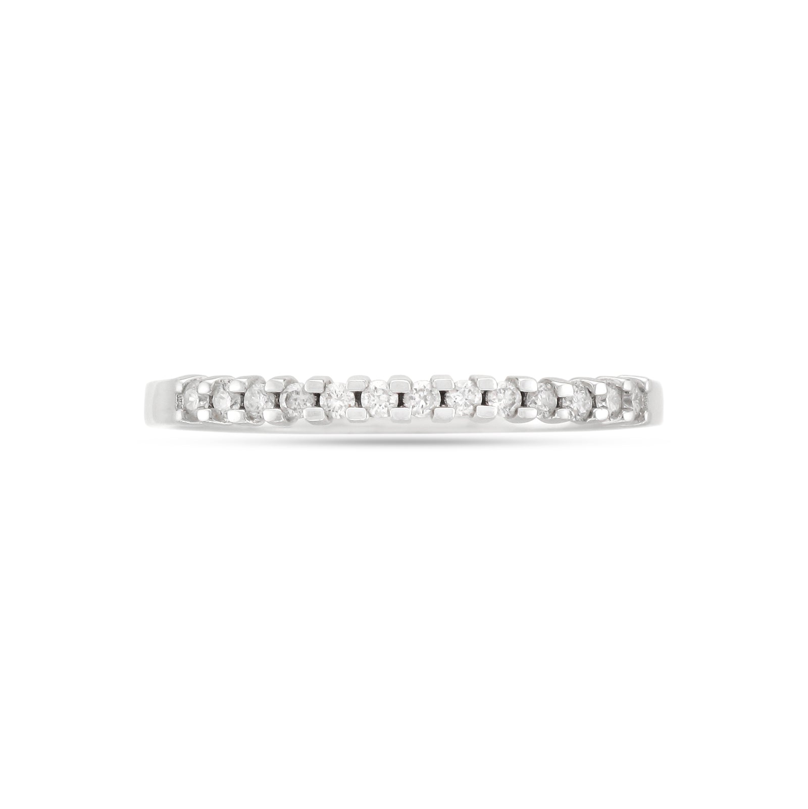 18ct White Gold Half Eternity Diamond Ring
