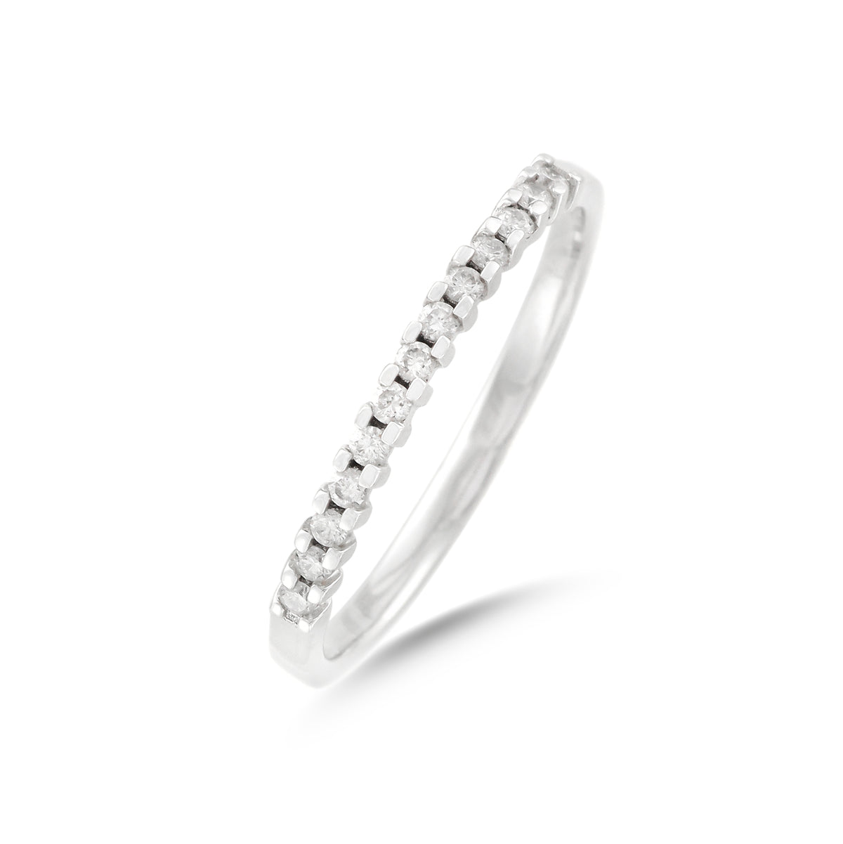 18ct White Gold Half Eternity Diamond Ring