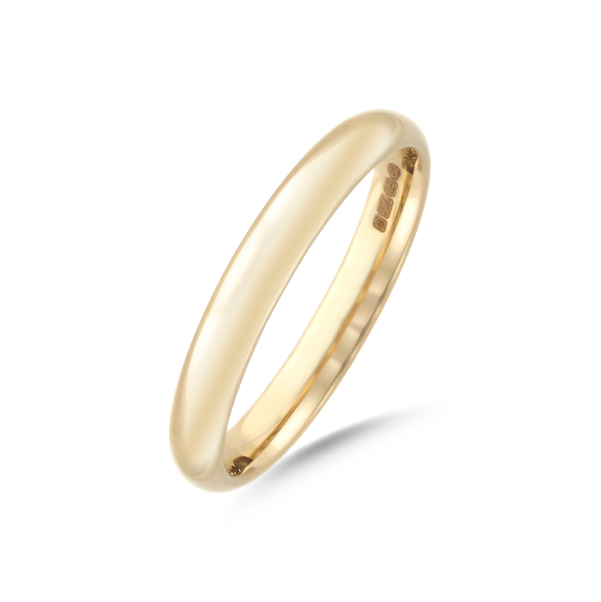 18ct Yellow Gold Gents Comfort Fit Wedding Band