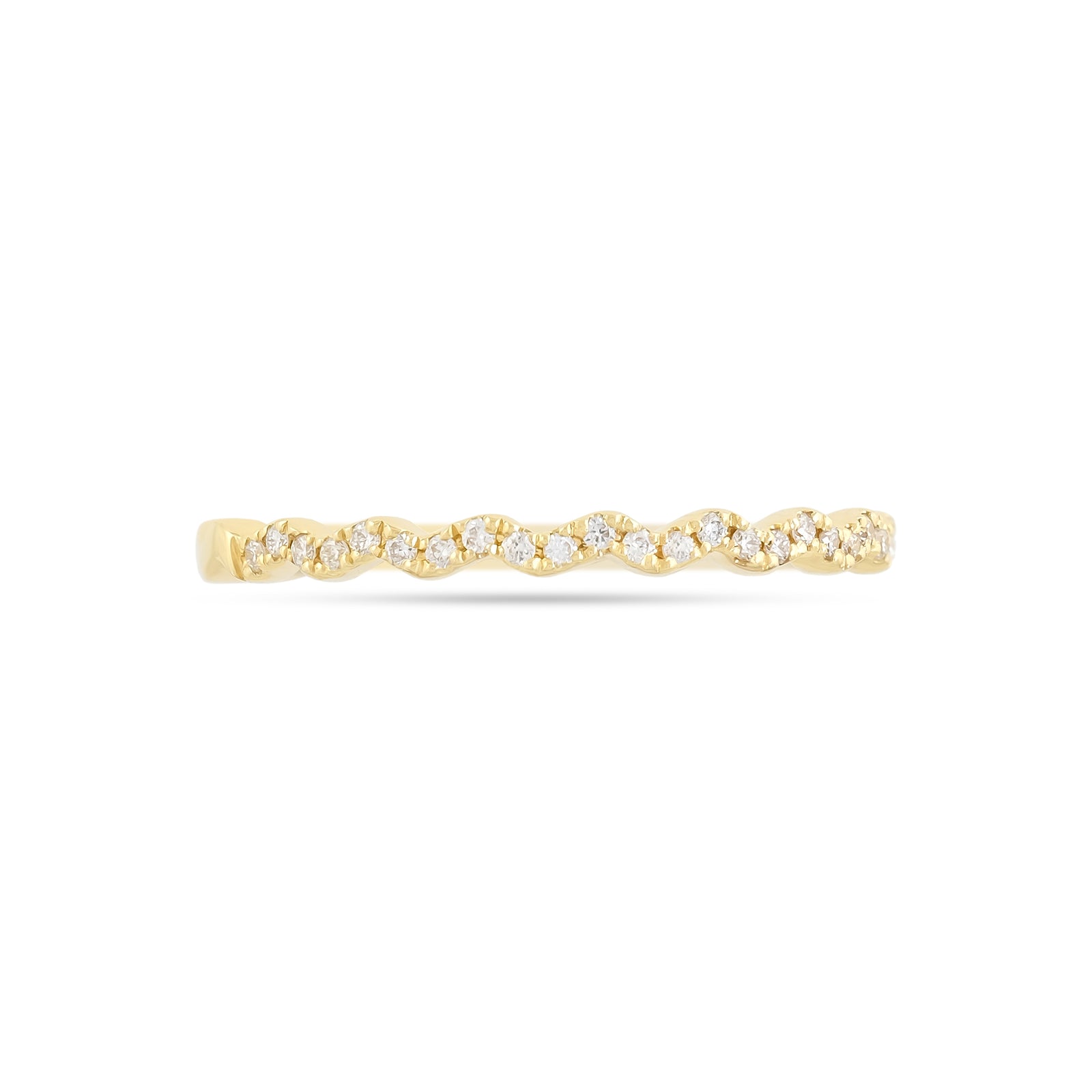 18ct Yellow Gold Half Eternity Diamond Ring