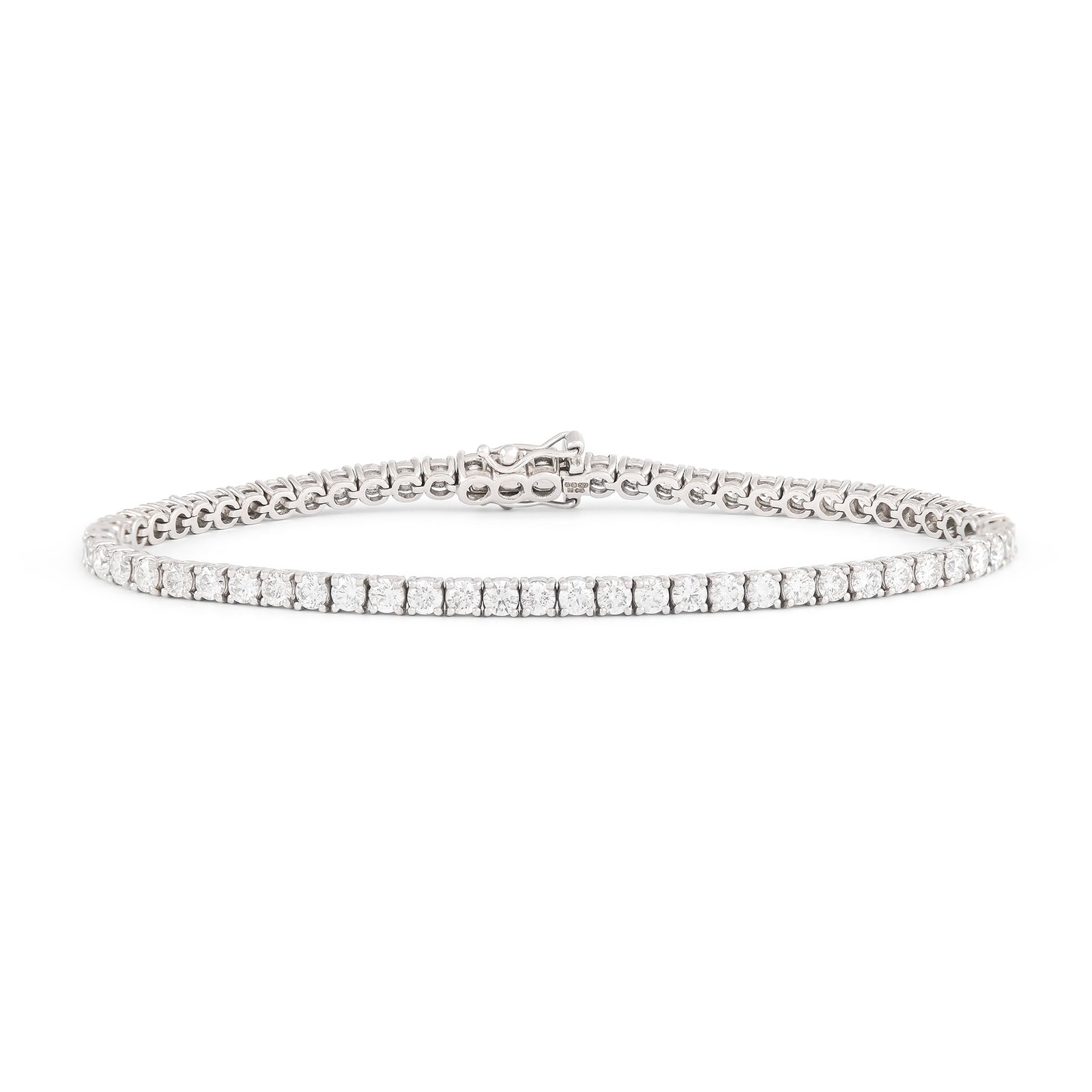 4.50ct 18ct White Gold Diamond Tennis Bracelet