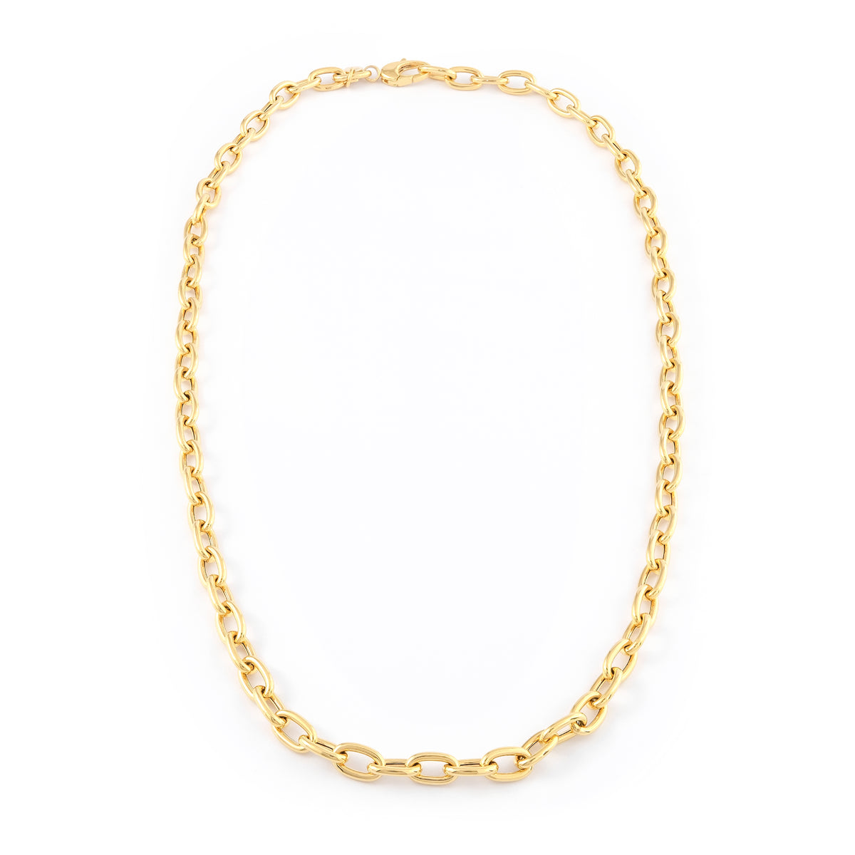 9ct Yellow Gold Oval Link Chain