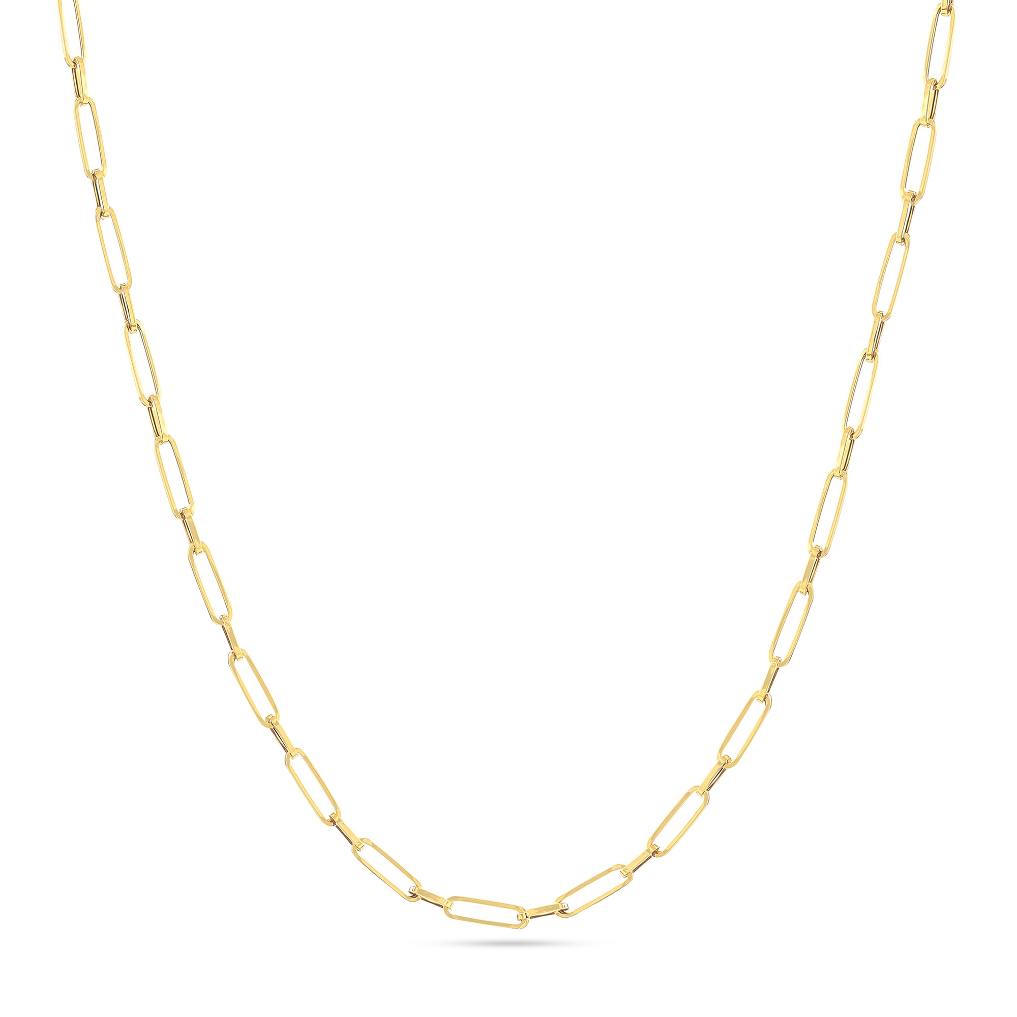 9ct Yellow Gold Paperclip Chain