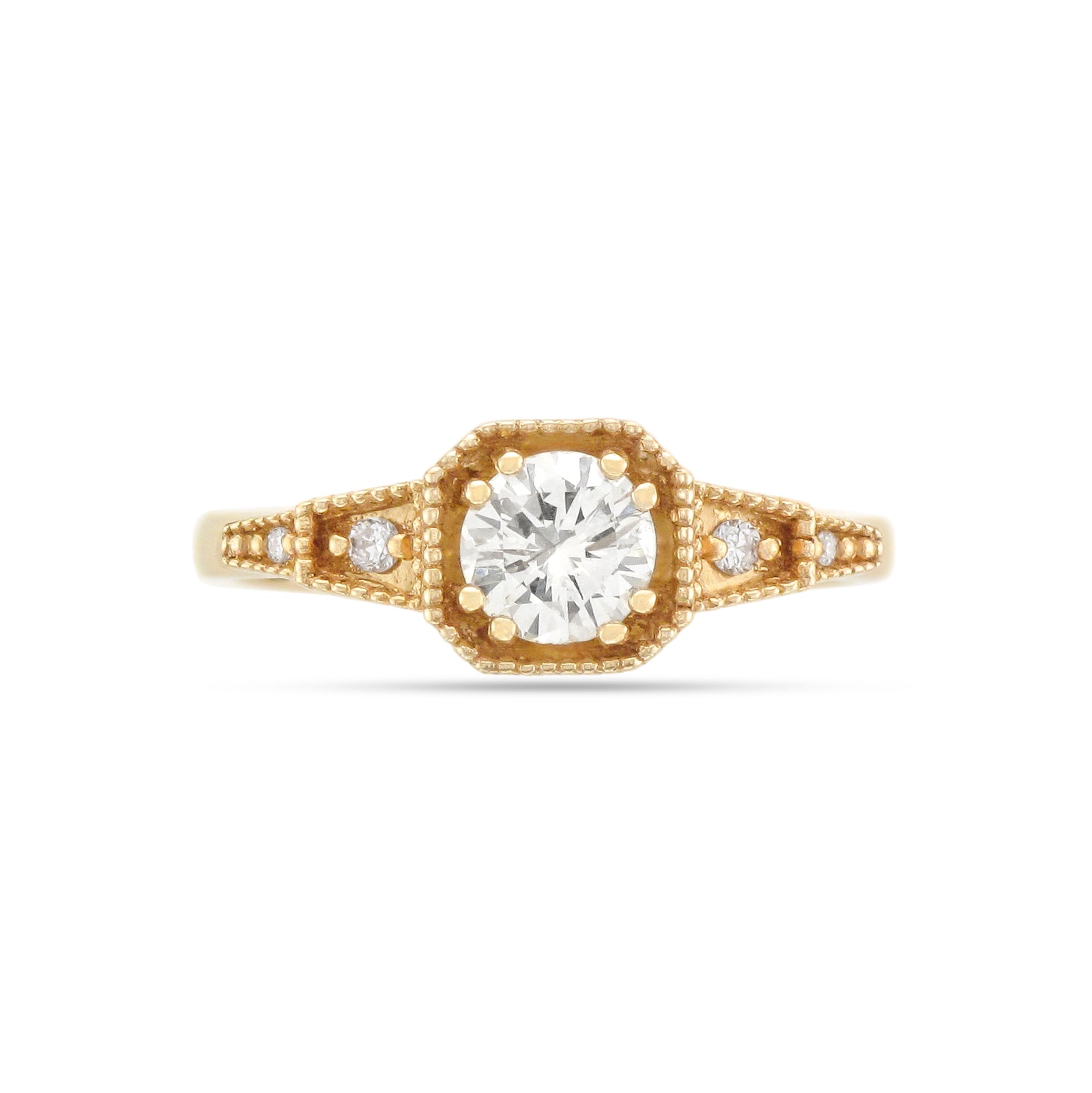 9ct Yellow Gold Three Stone Diamond Ring