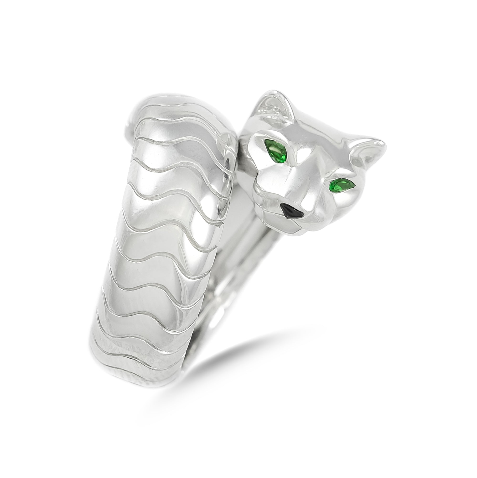 Cartier 18ct White Gold Pathere Ring
