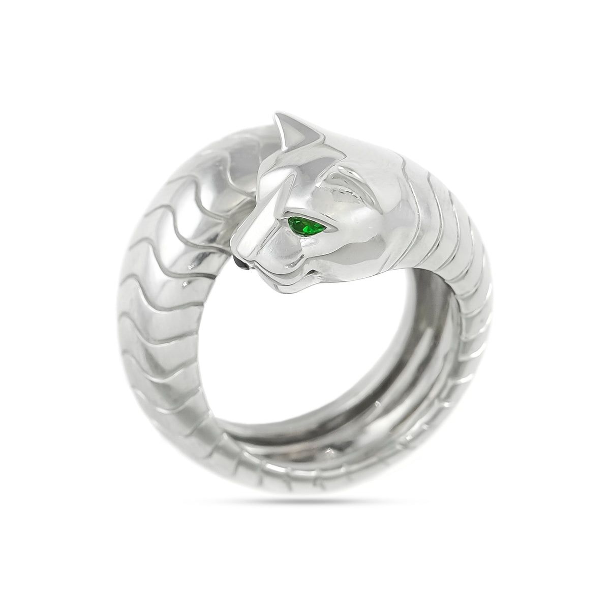 Cartier 18ct White Gold Pathere RingCartier 18ct White Gold Pathere Ring