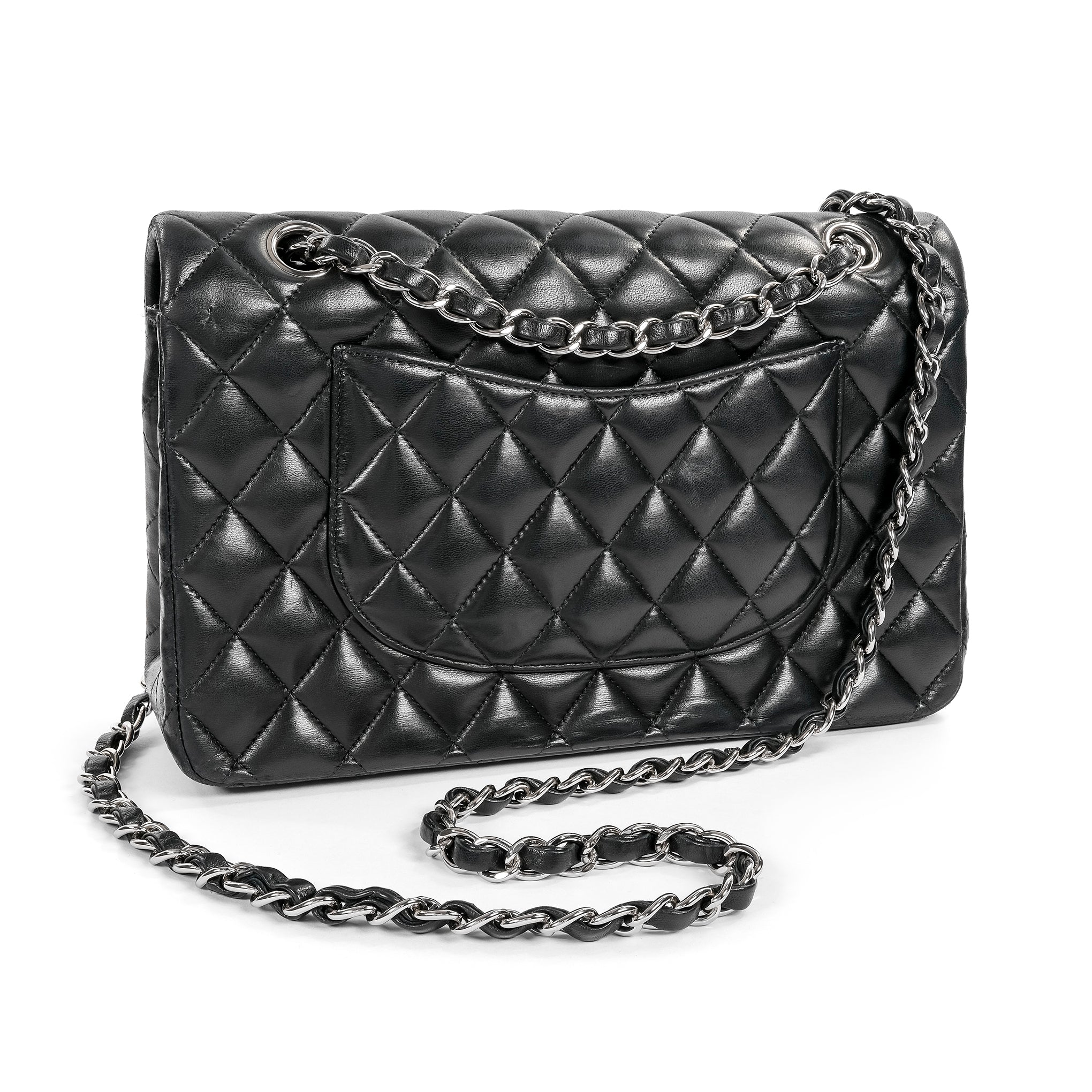 Chanel Lambskin Classic Double Flap Black Leather Medium – Luxe Collective