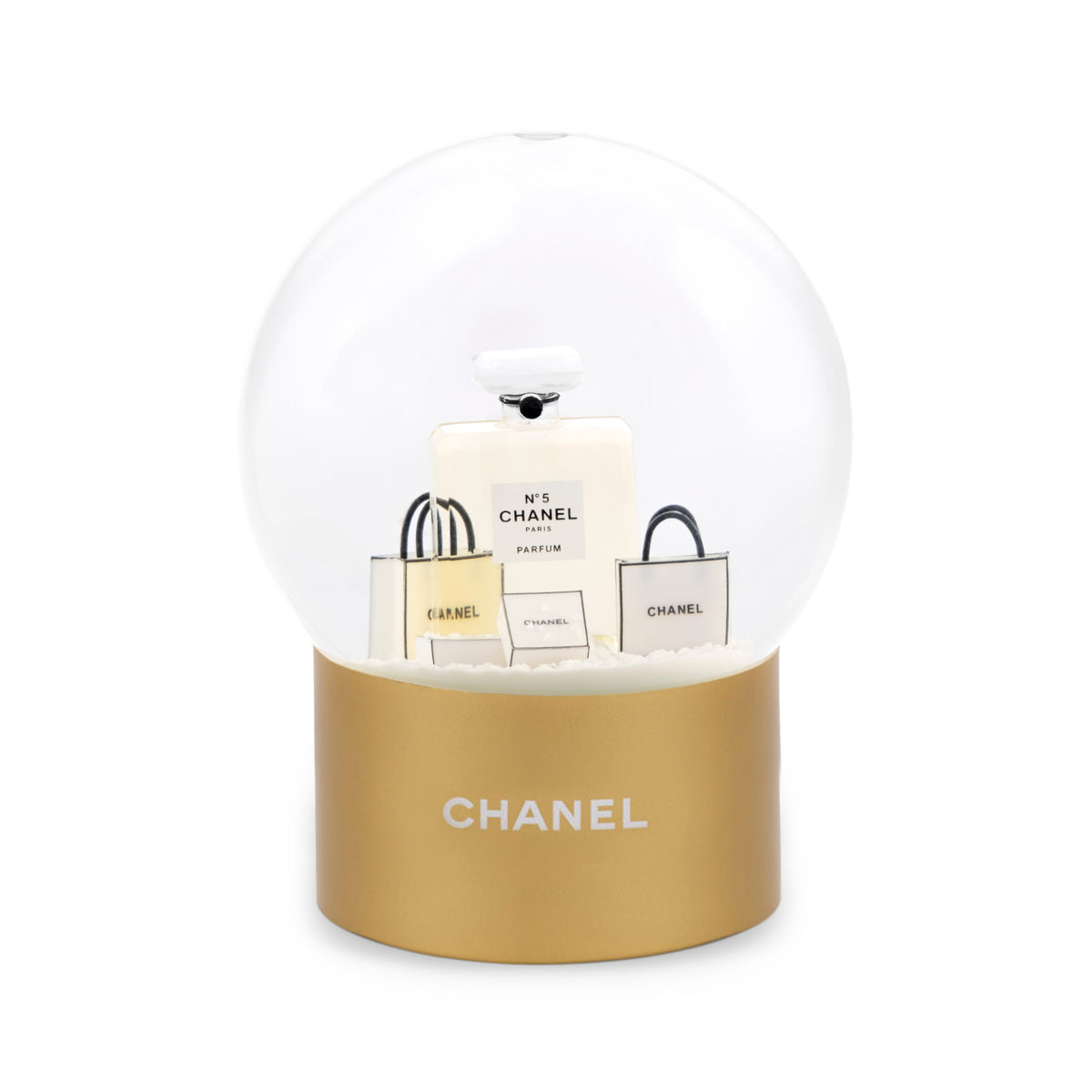 Chanel N°5 Perfume &amp; Bags Snow Globe