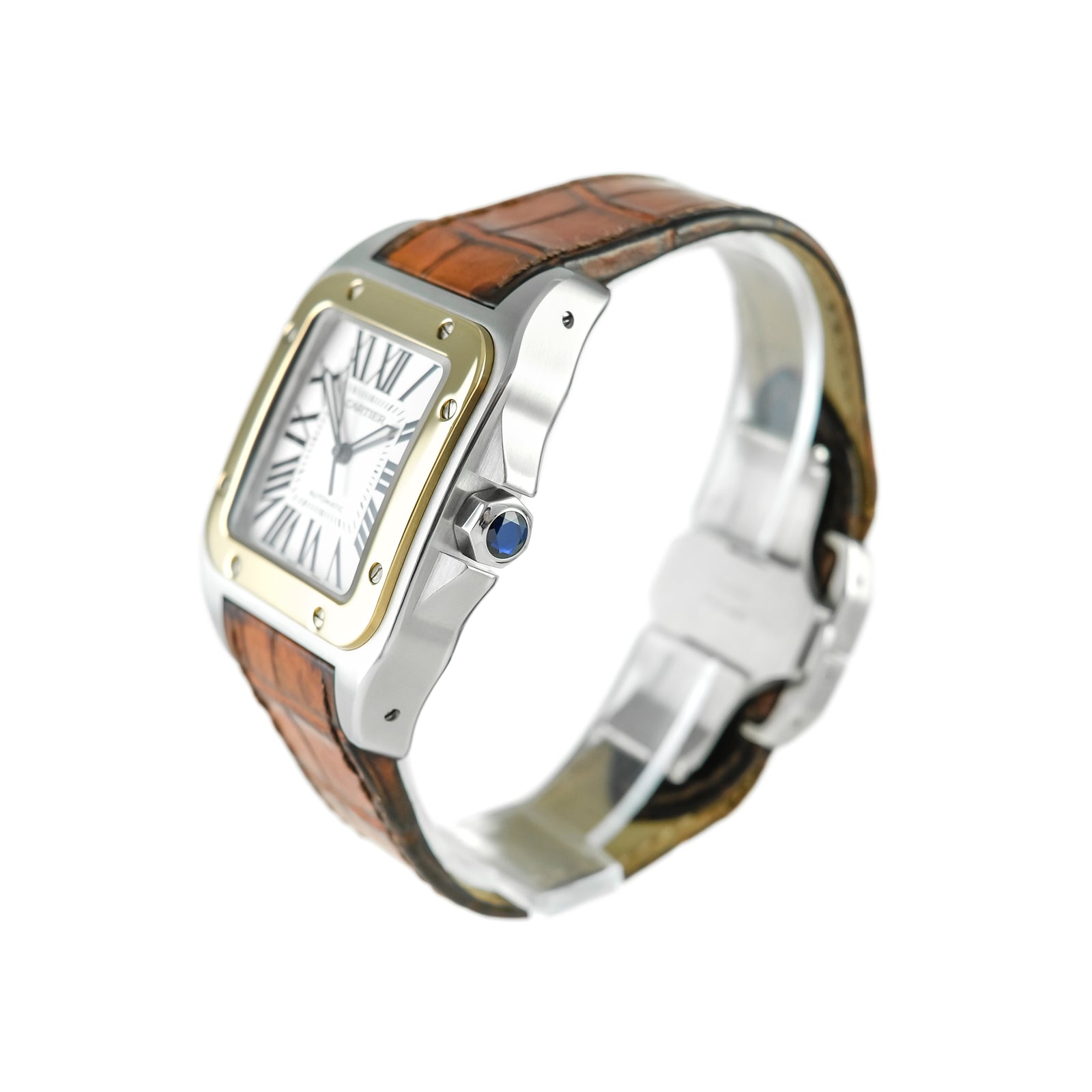 Cartier Santos 100 Steel and Gold W20072X7