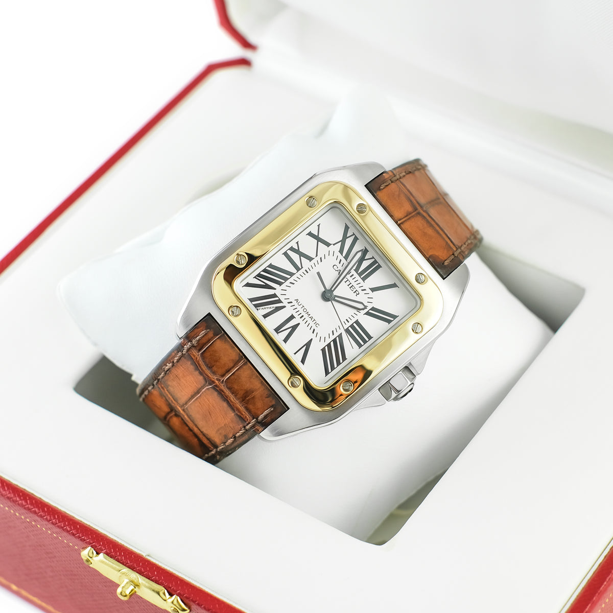 Cartier Santos 100 Steel and Gold W20072X7