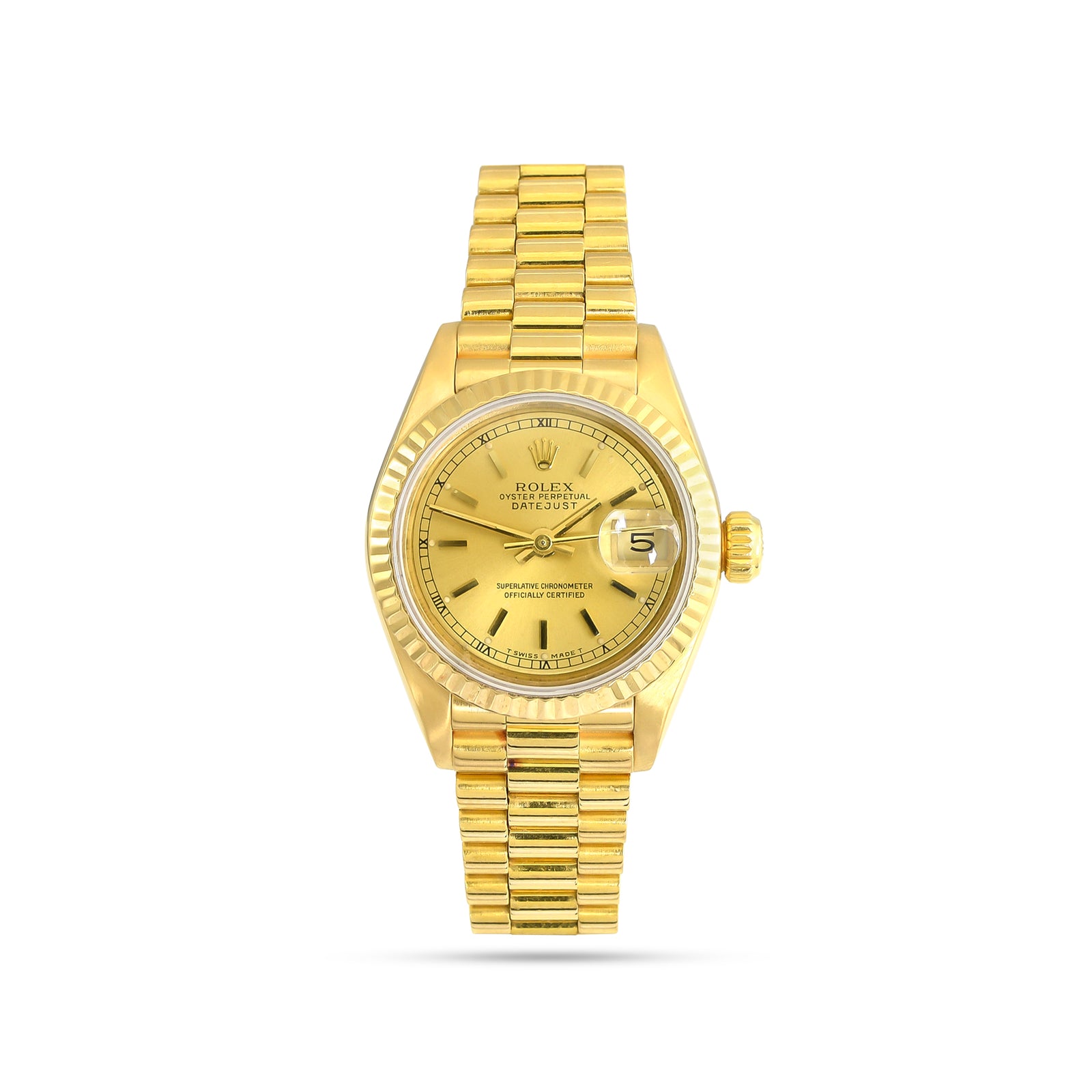Ladies 18k Yellow Gold Rolex Datejust