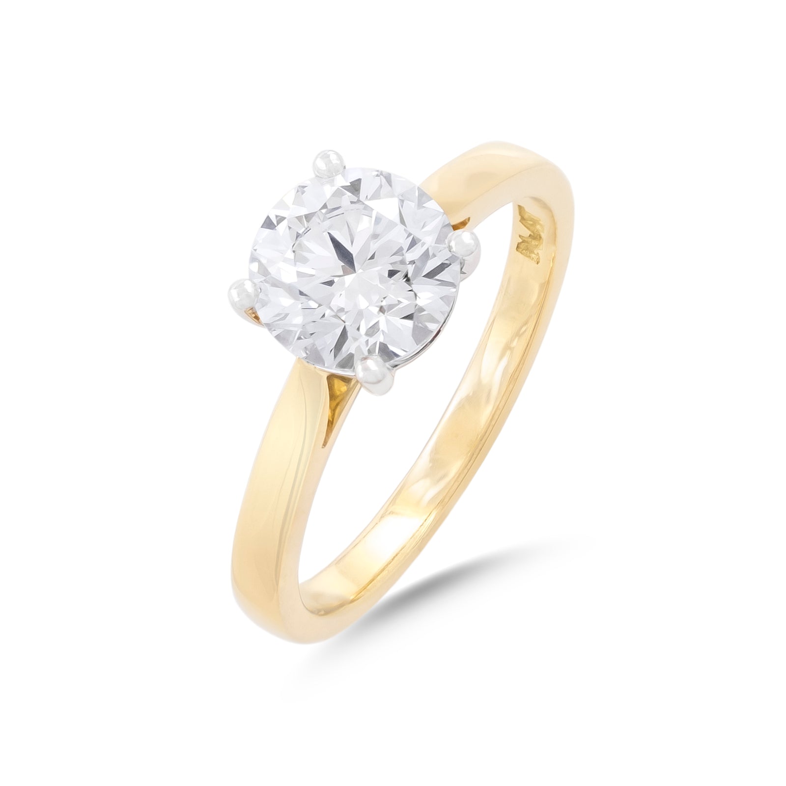 Lab-Diamond 1.53ct Brilliant-Cut Solitaire Engagement Ring