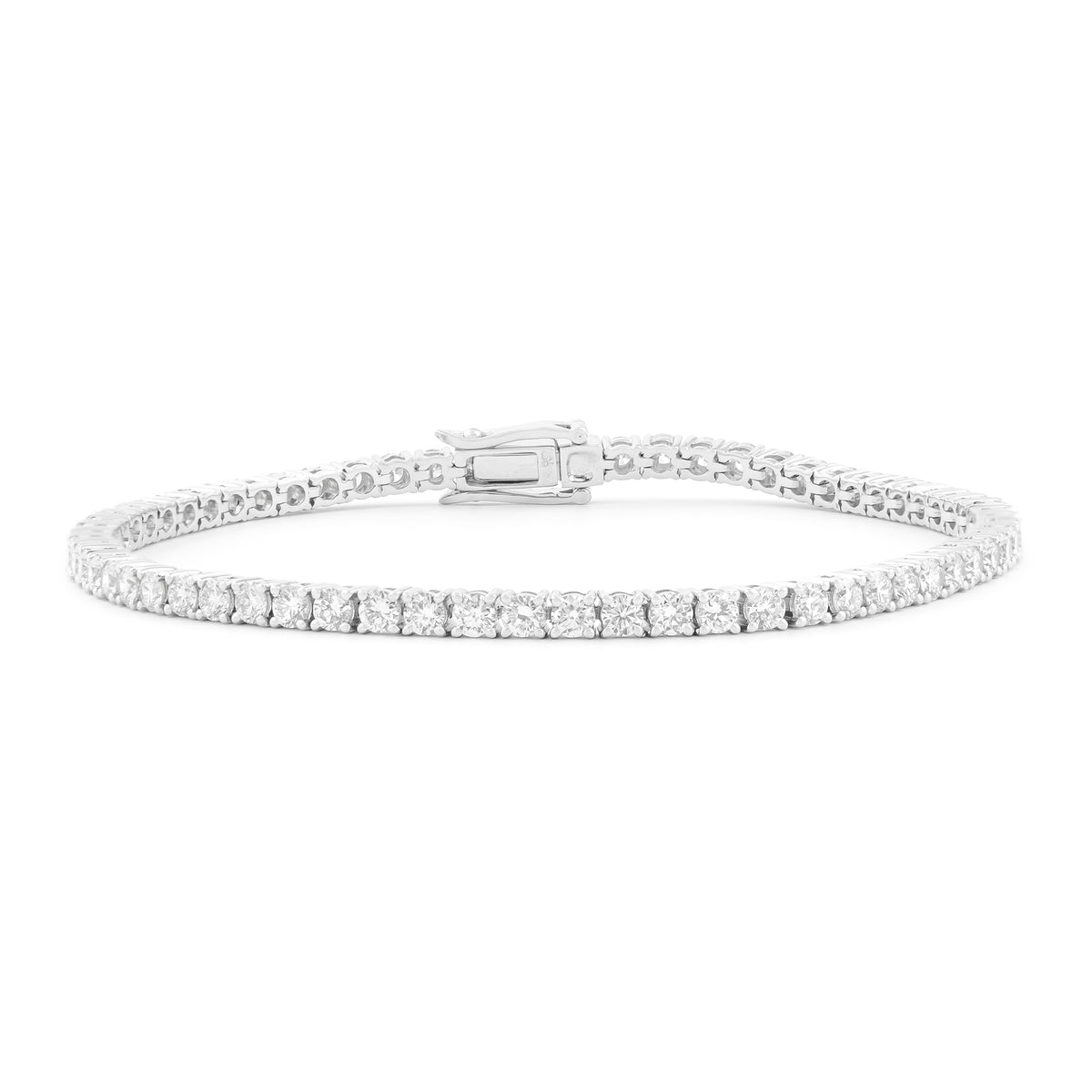 Lab-Diamond 5.00ct 18ct White Gold Tennis Bracelet