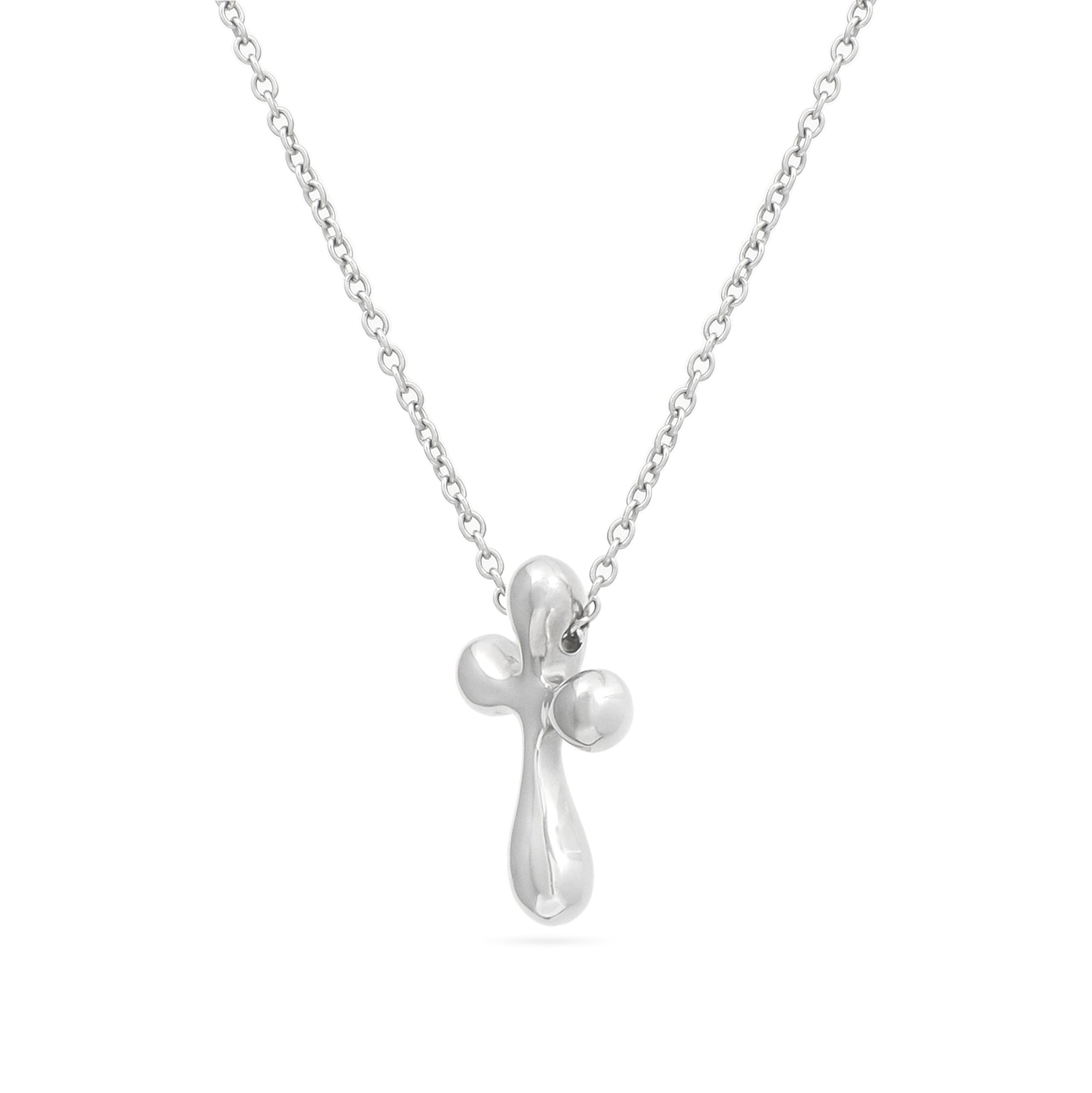 Tiffany & Co. Platinum Cross Necklace