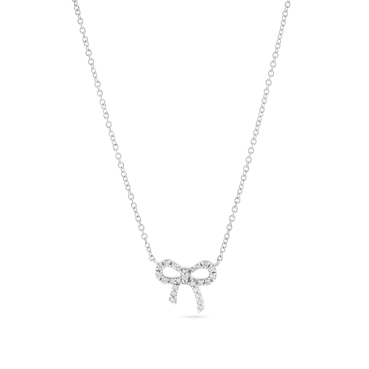 Tiffany &amp; Co.® 18ct White Gold Bow Necklace